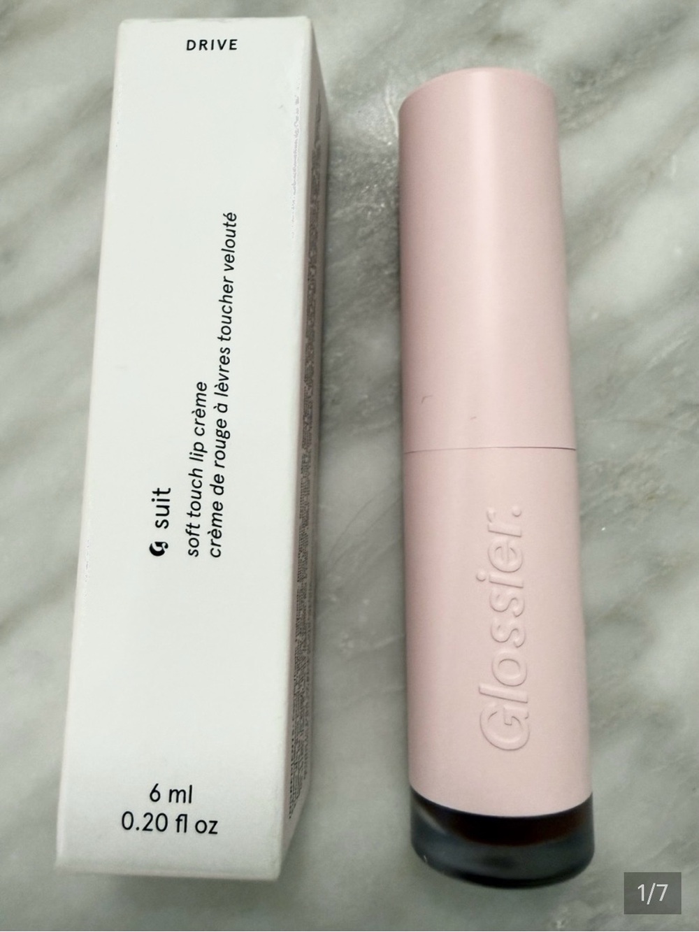Glossier G Suit Soft Touch Lip Creme in color “Drive” Vegan NEW NIB